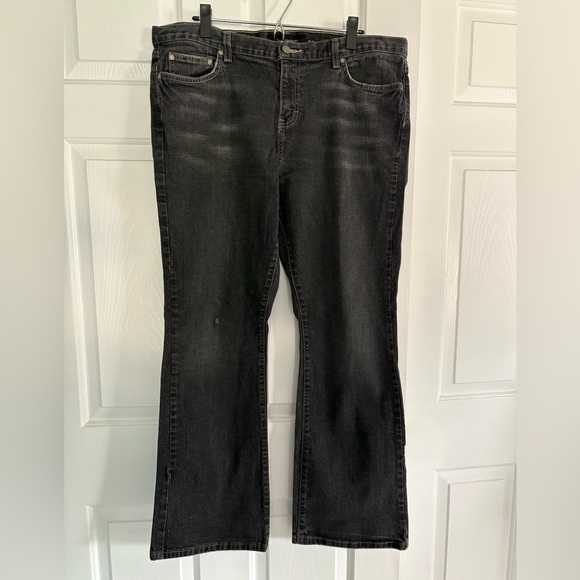 GAP Denim - Retro GAP Women's Black Flare Jeans Size 16